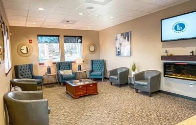 waiting room at Broadway Heights Dental
